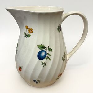 Raintree Petite Fruit Pitcher Japan Vintage Cream Floral Ceramic Cottage Core